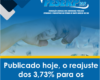 ✅ Publicado hoje, o reajuste dos 3,73% para os Servidores Estaduais